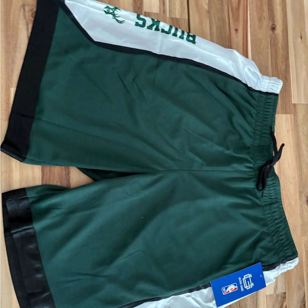 NBA Green and White Athletic Shorts